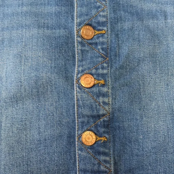 J. Crew Jeans Button Front Denim Skirt 26P - Picture 7 of 7